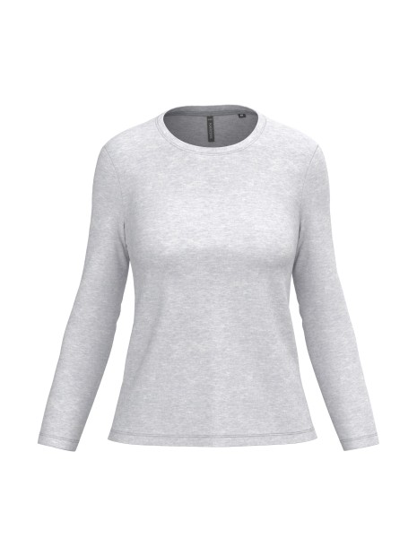 KARIBAN T-shirt col rond manches longues femme /api/colors/4a891c91-7426-40ec-9f86-8674f2899954 personnalisable