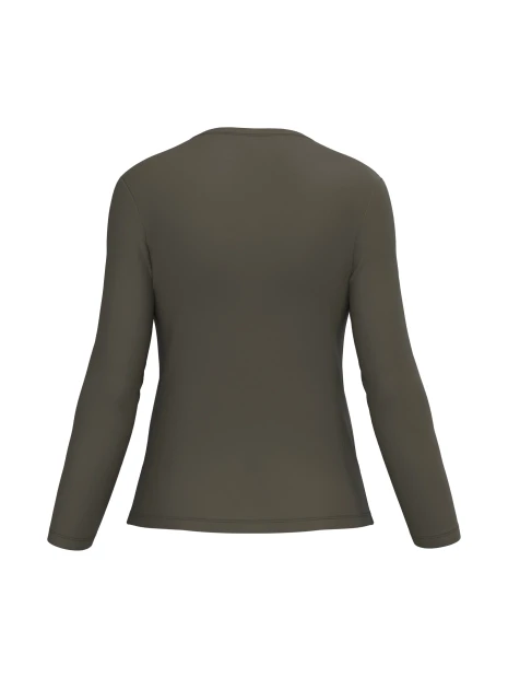 KARIBAN T-shirt col rond manches longues femme /api/colors/7d4189a1-61a3-430b-83e5-a3a6fe159806 personnalisable