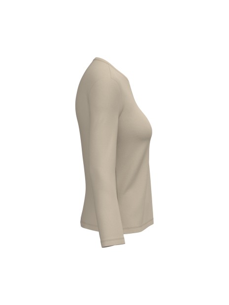 KARIBAN T-shirt col rond manches longues femme /api/colors/1d539d1a-76f0-4132-93c4-8034fe18b1e9 personnalisable
