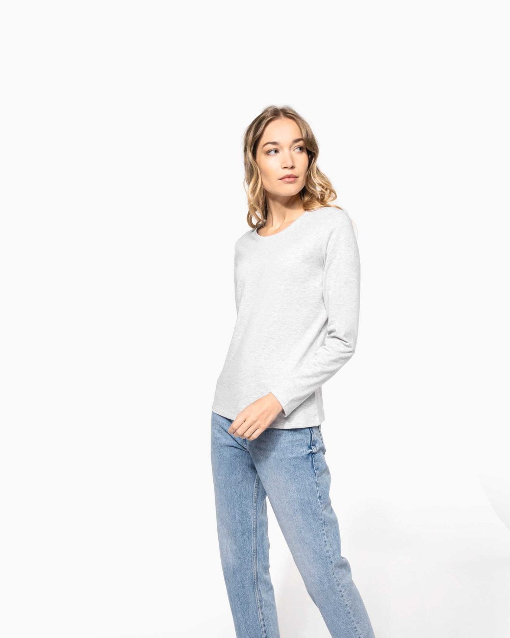 T-Shirts personnalisable KARIBAN T-shirt col rond manches longues femme