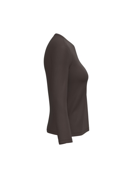 KARIBAN T-shirt col rond manches longues femme /api/colors/b1e9730e-2307-4dc6-a97e-0dcccdb1ecfa personnalisable