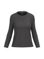 KARIBAN T-shirt col rond manches longues femme /api/colors/3664e9be-231a-44a8-bacd-707b001b474c personnalisable