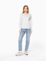 T-Shirts à personnaliser KARIBAN T-shirt col rond manches longues femme 