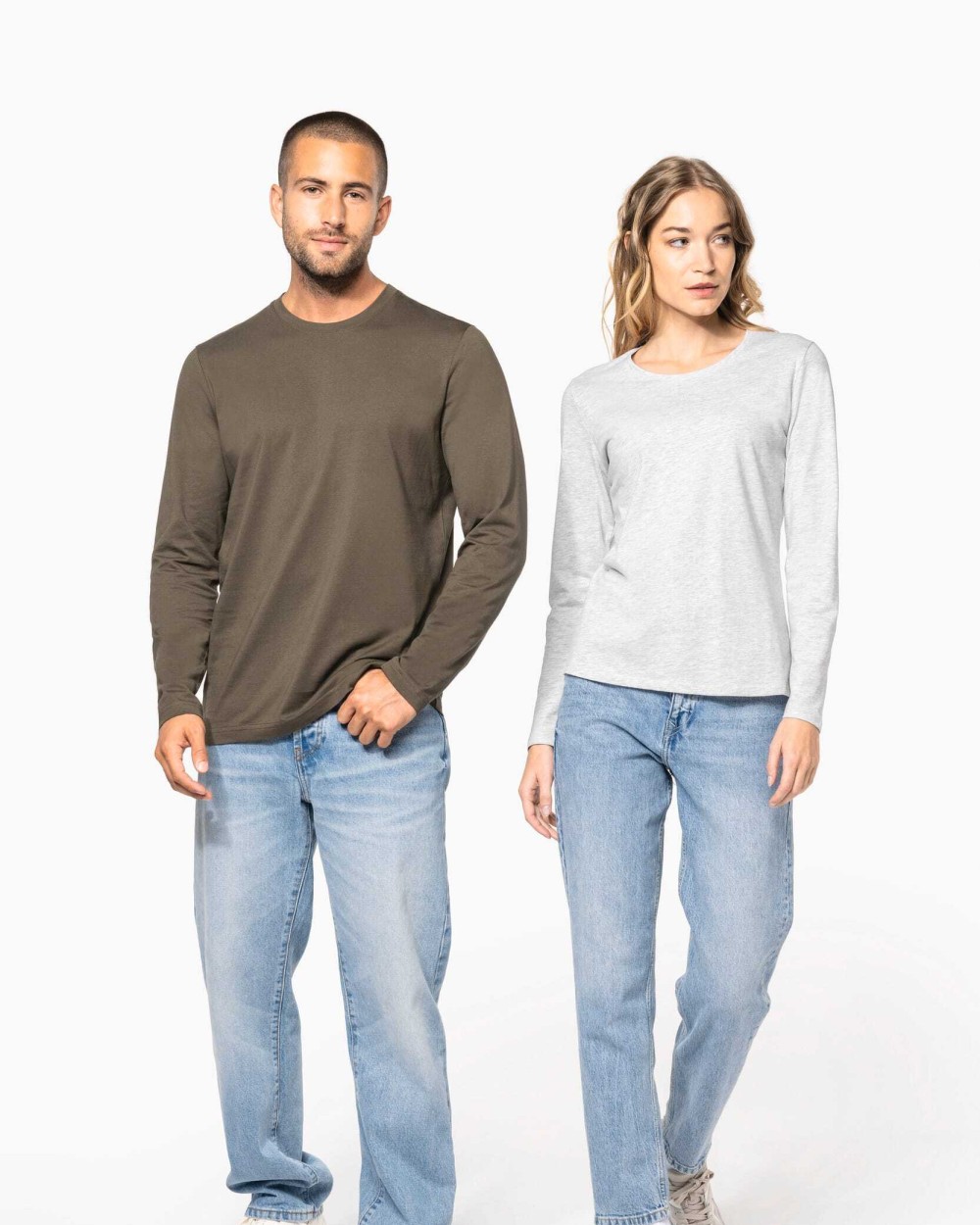 T-Shirts personnalisable KARIBAN T-shirt col rond manches longues femme