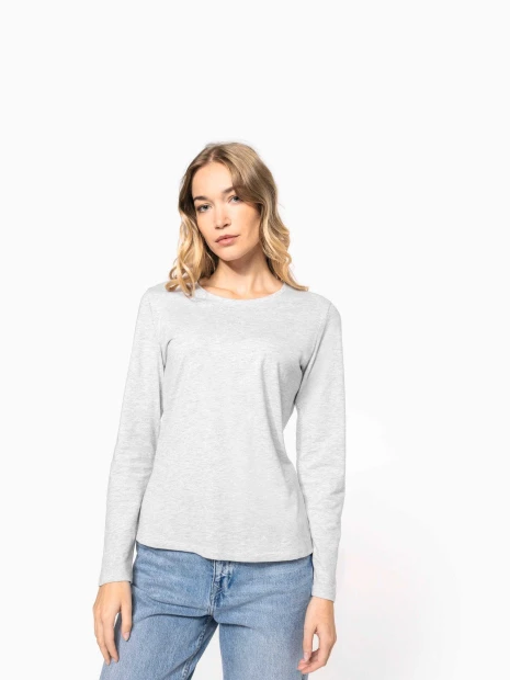 T-Shirts à personnaliser KARIBAN T-shirt col rond manches longues femme 