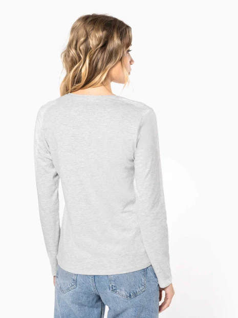 T-Shirts à personnaliser KARIBAN T-shirt col rond manches longues femme 