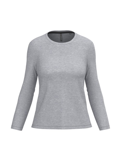 KARIBAN T-shirt col rond manches longues femme /api/colors/a37ac46b-201c-43db-9085-8f3a99c04b1c personnalisable