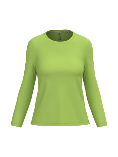 KARIBAN T-shirt col rond manches longues femme /api/colors/8facb4b8-f974-4489-9f35-f89e0fd34bf7 personnalisable