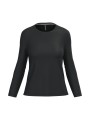 KARIBAN T-shirt col rond manches longues femme /api/colors/b9fdad4a-5e94-45cb-8c03-c08b349b28c3 personnalisable