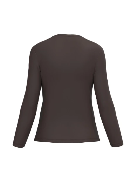 KARIBAN T-shirt col rond manches longues femme /api/colors/b1e9730e-2307-4dc6-a97e-0dcccdb1ecfa personnalisable
