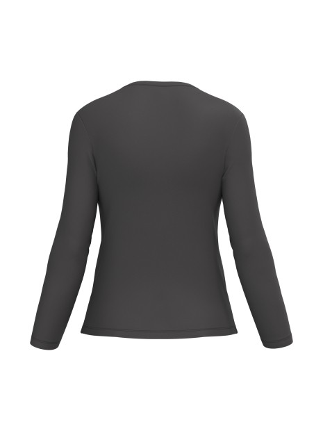 KARIBAN T-shirt col rond manches longues femme /api/colors/3664e9be-231a-44a8-bacd-707b001b474c personnalisable