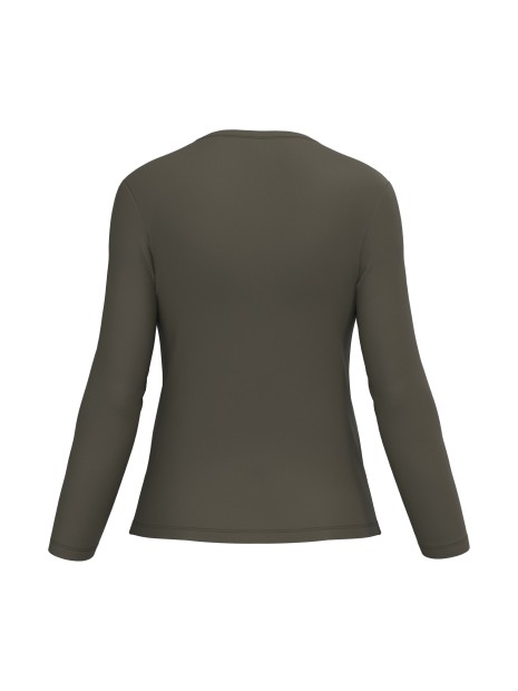 KARIBAN T-shirt col rond manches longues femme /api/colors/7d4189a1-61a3-430b-83e5-a3a6fe159806 personnalisable