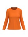 KARIBAN T-shirt col rond manches longues femme /api/colors/d51260d5-b263-4200-988d-ee19f414959e personnalisable