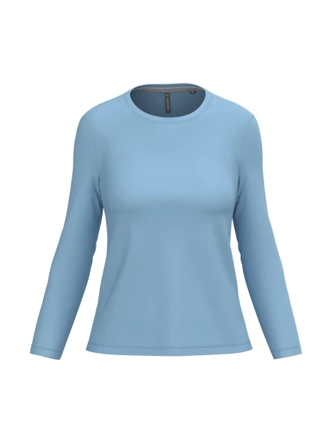 KARIBAN T-shirt col rond manches longues femme /api/colors/549fa598-8d61-4fa2-82ad-90f4d2ec39ab personnalisable