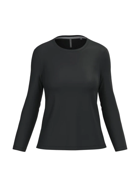 KARIBAN T-shirt col rond manches longues femme /api/colors/b9fdad4a-5e94-45cb-8c03-c08b349b28c3 personnalisable