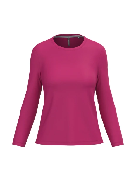 KARIBAN T-shirt col rond manches longues femme /api/colors/0327c765-dd20-409c-911d-31f7a9b4c2f5 personnalisable