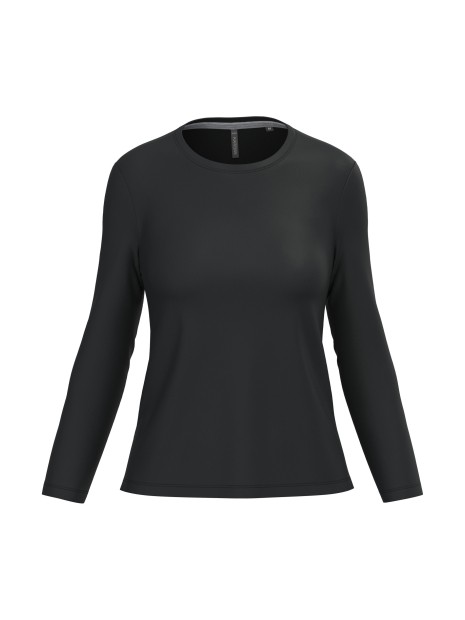 KARIBAN T-shirt col rond manches longues femme /api/colors/b9fdad4a-5e94-45cb-8c03-c08b349b28c3 personnalisable