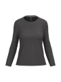KARIBAN T-shirt col rond manches longues femme /api/colors/3664e9be-231a-44a8-bacd-707b001b474c personnalisable