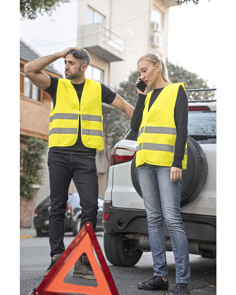 Gilets de sécurité personnalisable KORNTEX Car Safety Vest Double Pack EN ISO 20471