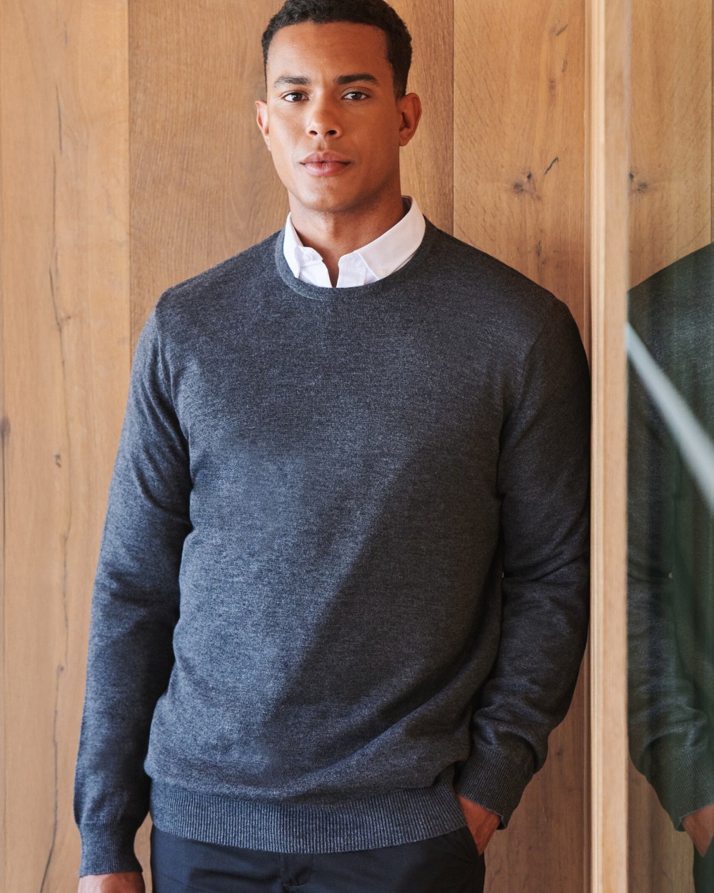 HENBURY MEN'S CREW NECK JUMPER Poloshirts personalisierbar