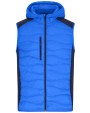 Jassen JAMES & NICHOLSON Men´s Hybrid Vest voor bedrukking &amp; borduring