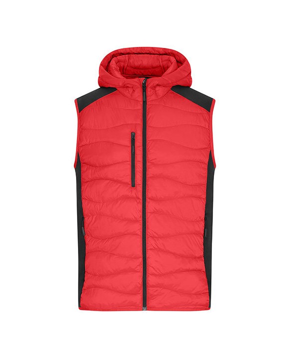 JAMES & NICHOLSON Men´s Hybrid Vest Jacken personalisierbar