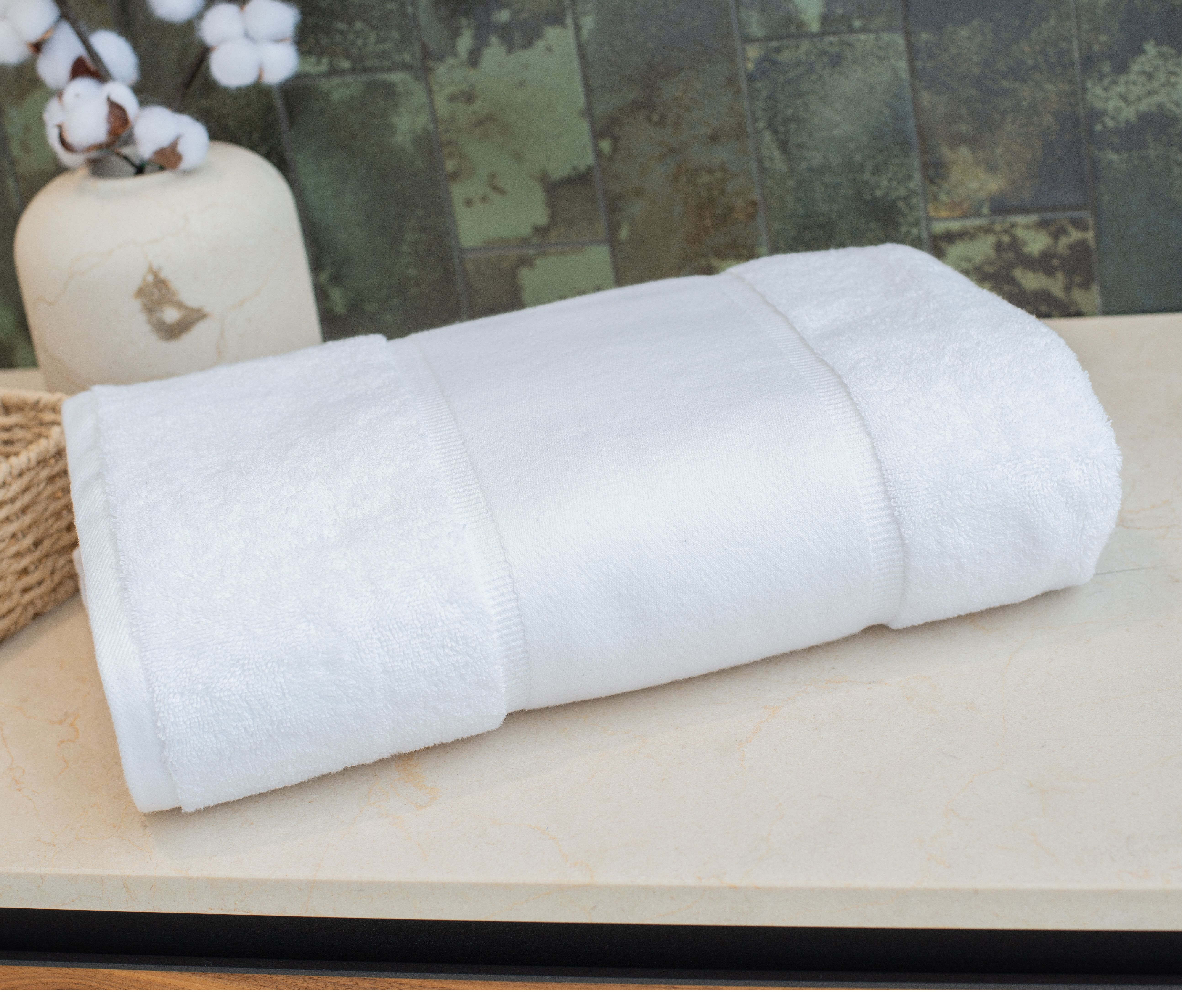 Produits éponges personnalisable TOWEL-CITY ORGANIC BATH SHEET WITH PRINTABLE BORDER