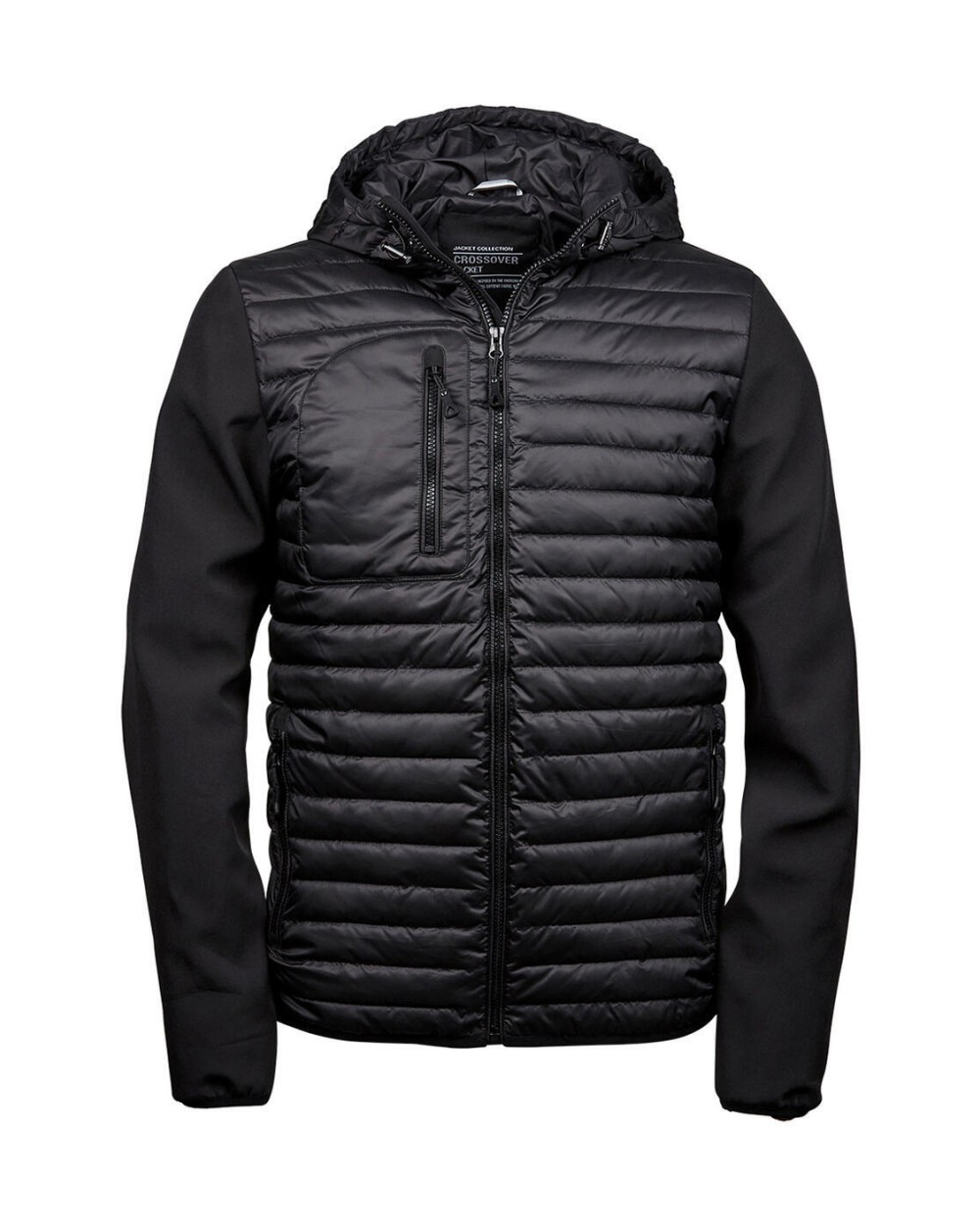 Jassen TEE JAYS HOODED CROSSOVER JACKET voor bedrukking &amp; borduring