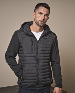 HOODED CROSSOVER JACKET