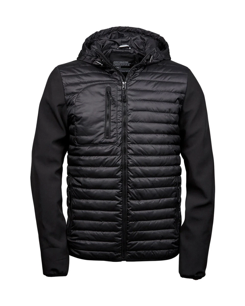 Jassen TEE JAYS HOODED CROSSOVER JACKET voor bedrukking &amp; borduring