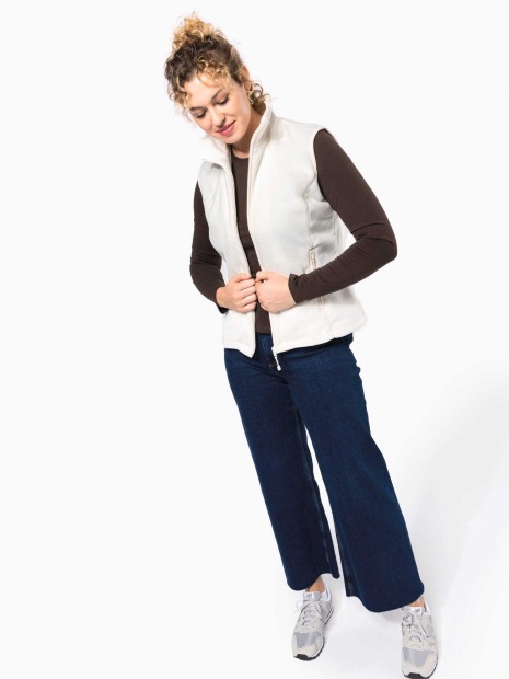 Laines polaires à personnaliser KARIBAN Bodywarmer micropolaire femme 