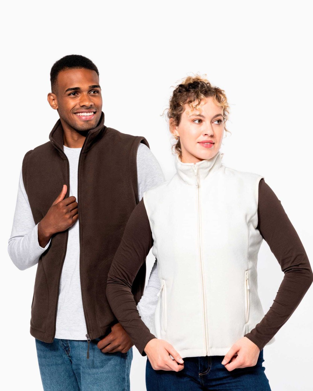 KARIBAN Mikrofleece-Bodywarmer für Damen Polar Fleeces personalisierbar