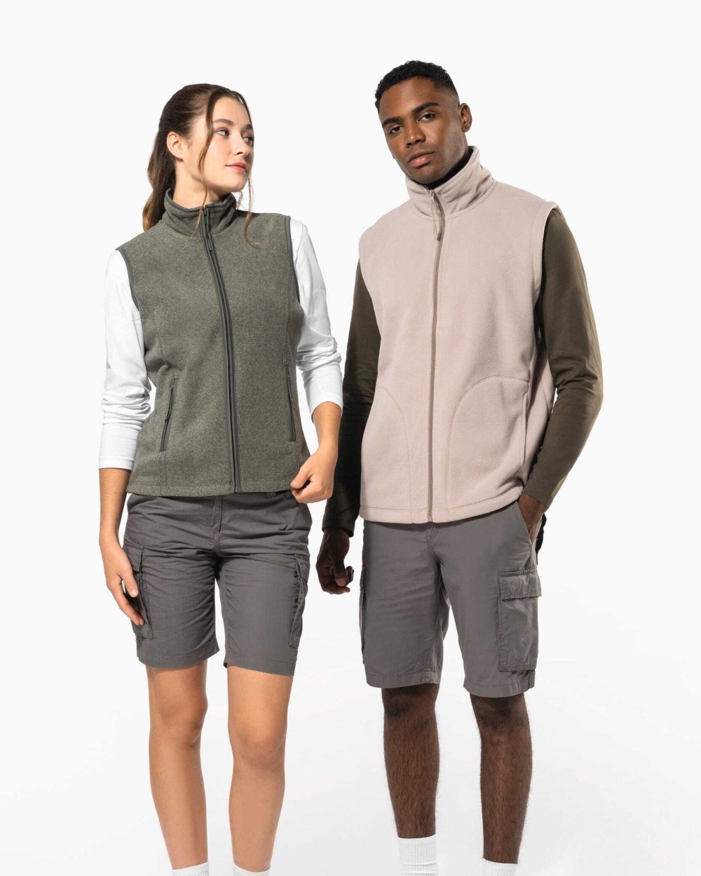 Laines polaires personnalisable KARIBAN Bodywarmer micropolaire femme
