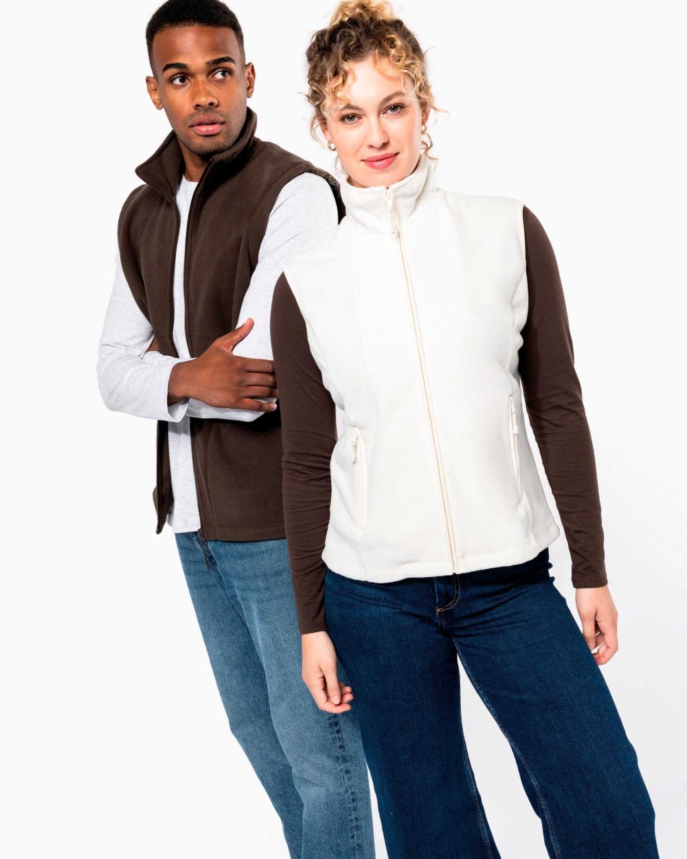 KARIBAN Mikrofleece-Bodywarmer für Damen Polar Fleeces personalisierbar