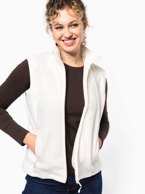 Laines polaires à personnaliser KARIBAN Bodywarmer micropolaire femme 