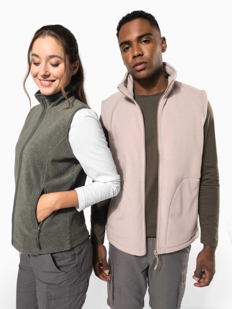 Laines polaires à personnaliser KARIBAN Bodywarmer micropolaire femme 
