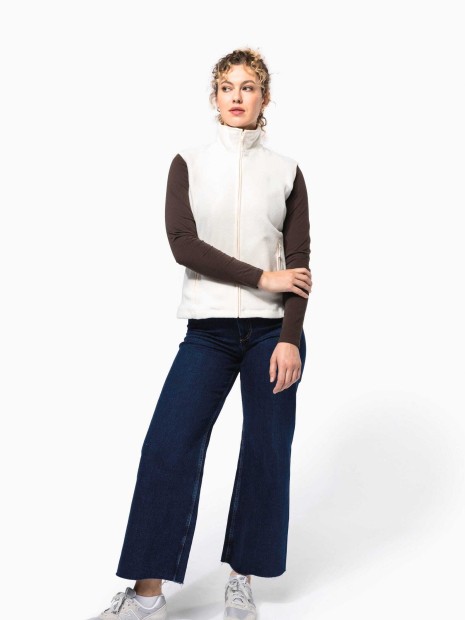 Laines polaires à personnaliser KARIBAN Bodywarmer micropolaire femme 