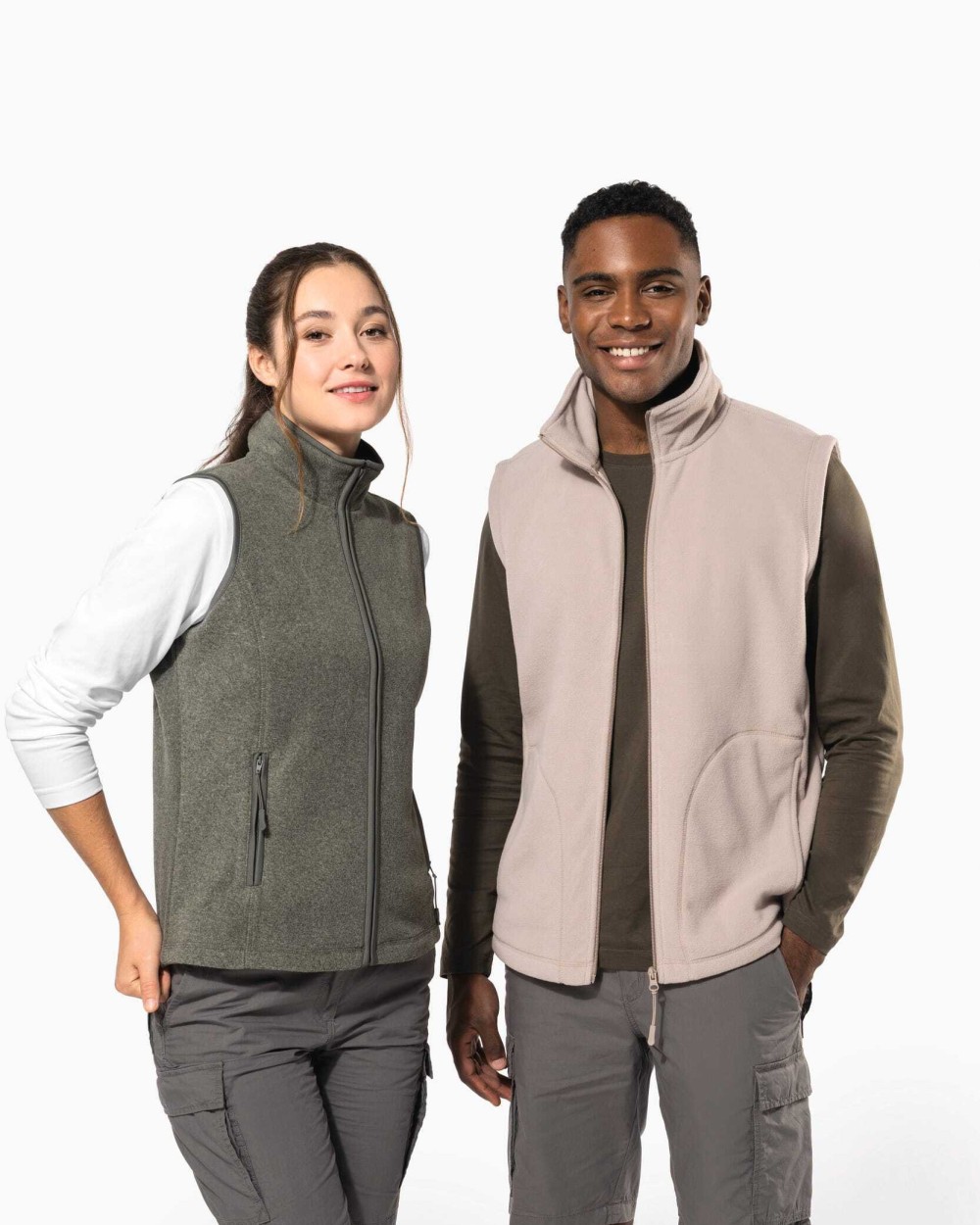 Laines polaires personnalisable KARIBAN Bodywarmer micropolaire femme