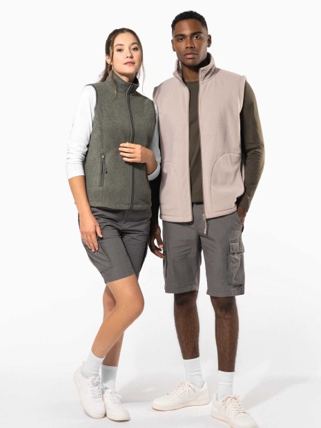 Laines polaires à personnaliser KARIBAN Bodywarmer micropolaire femme 