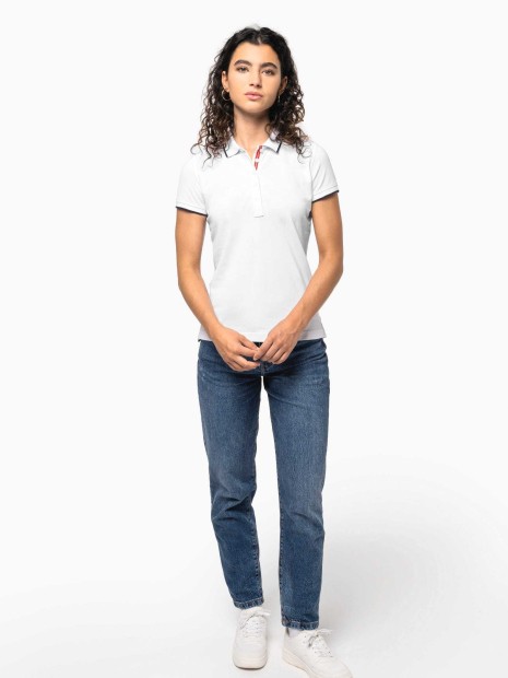 Polos à personnaliser KARIBAN Polo maille piquée manches courtes femme 