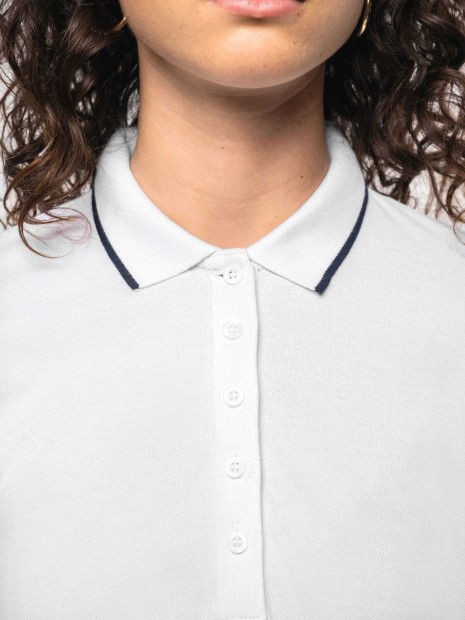 Polos à personnaliser KARIBAN Polo maille piquée manches courtes femme 