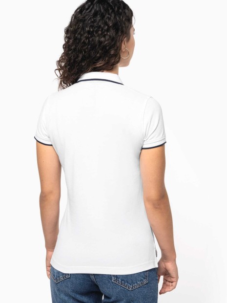 Polos à personnaliser KARIBAN Polo maille piquée manches courtes femme 