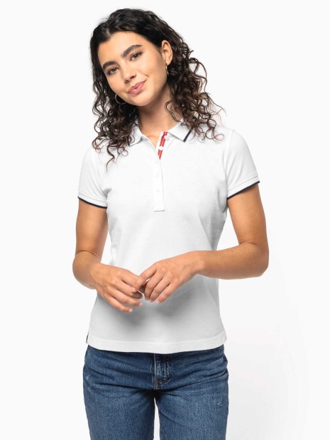 Polos à personnaliser KARIBAN Polo maille piquée manches courtes femme 