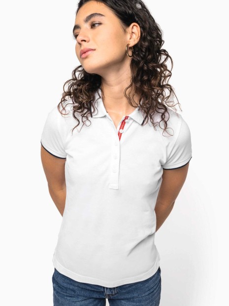 Polos à personnaliser KARIBAN Polo maille piquée manches courtes femme 