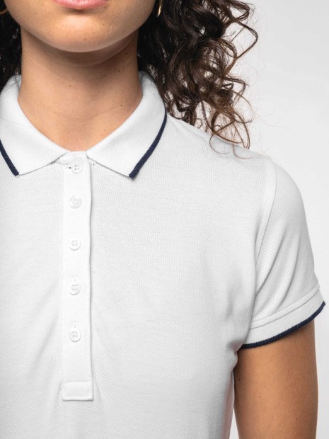 Polos à personnaliser KARIBAN Polo maille piquée manches courtes femme 