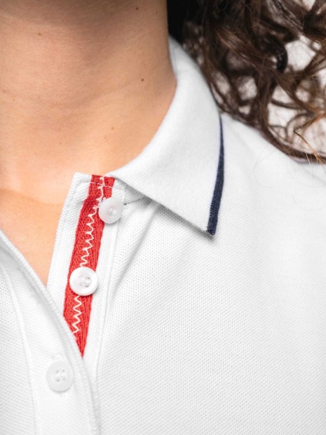 Polos à personnaliser KARIBAN Polo maille piquée manches courtes femme 