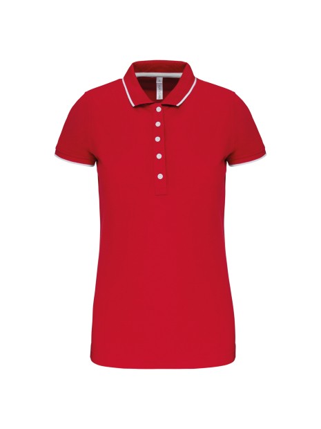 KARIBAN Polo maille piquée manches courtes femme /api/colors/fe4f4aab-b0e8-4249-854b-02e1b3d5f25f personnalisable