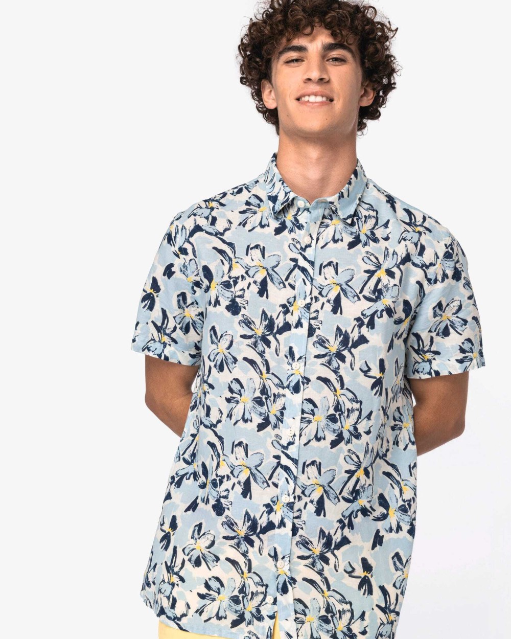 Chemises personnalisable NATIVE SPIRIT Chemise imprimé végétal homme