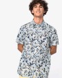 Hemden NATIVE SPIRIT Herenoverhemd met plantenmotief voor bedrukking &amp; borduring