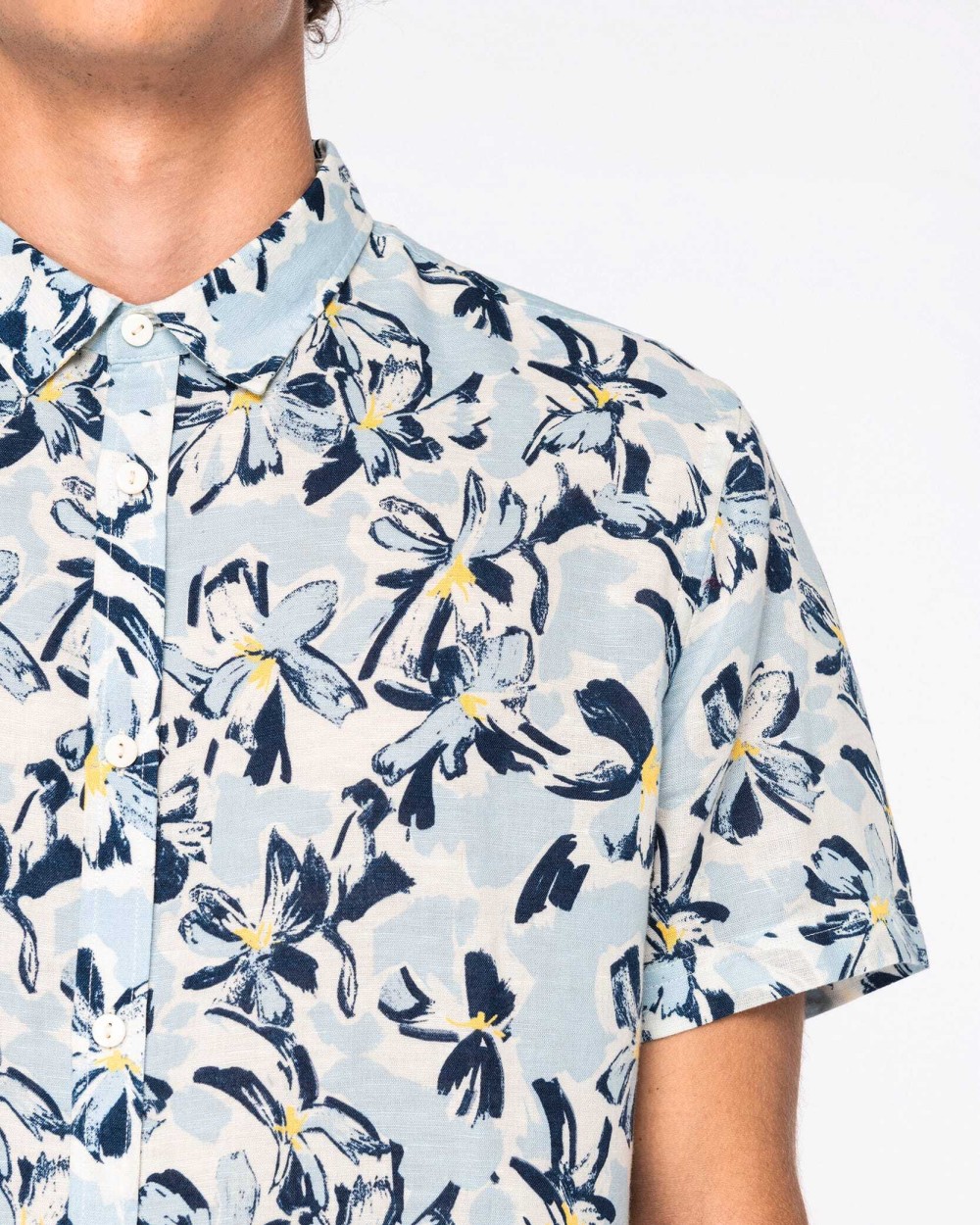 Chemises personnalisable NATIVE SPIRIT Chemise imprimé végétal homme